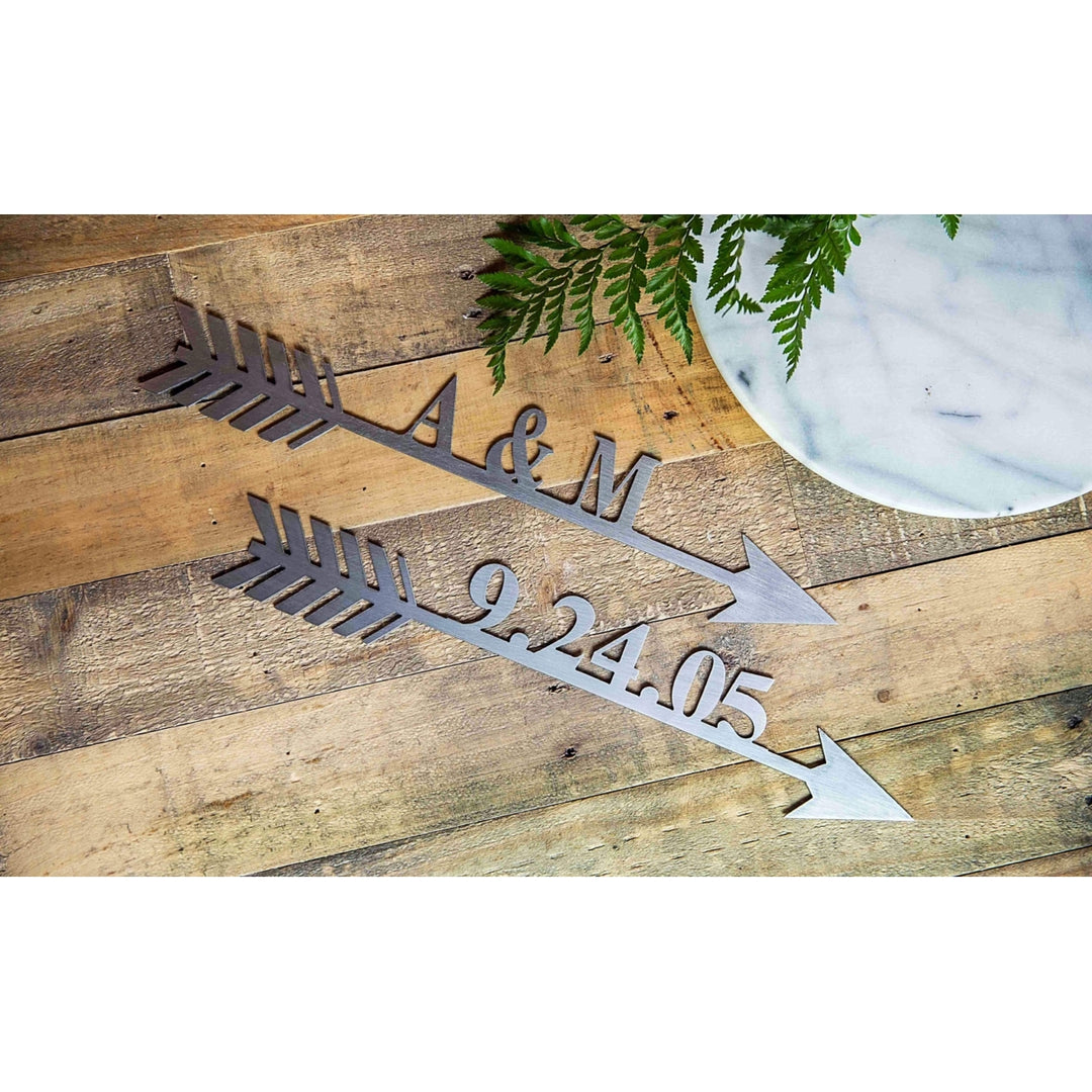 16" Name or Date Arrow - Arrow Decor Aesthetic Sign for Home Image 4