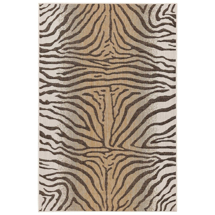 Liora Manne Carmel Zebra Indoor Outdoor Area Rug Sand Image 2