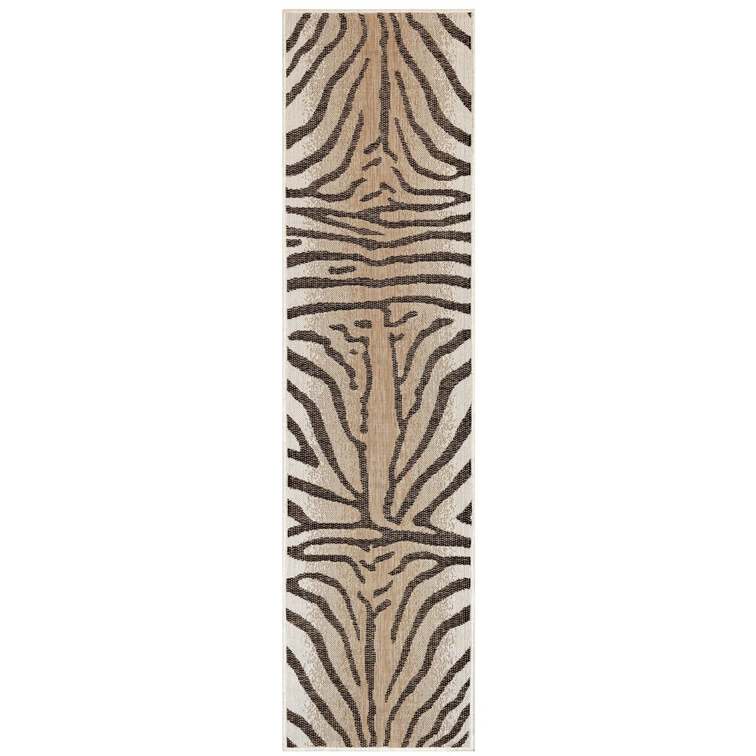 Liora Manne Carmel Zebra Indoor Outdoor Area Rug Sand Image 6