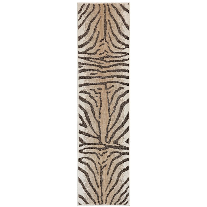 Liora Manne Zebra Indoor Outdoor Area Rug Sand 100% Polypropylene 5x8 ft Image 6