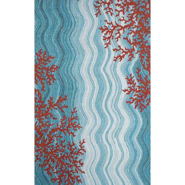 Liora Manne Visions IV Coral Reef Indoor Outdoor Area Rug Water Image 6