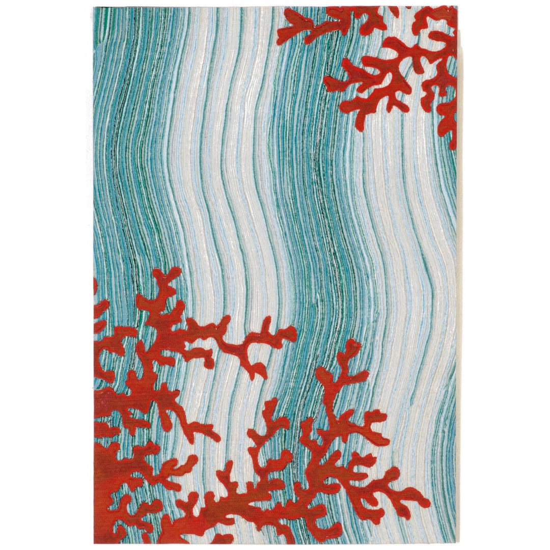Liora Manne Visions IV Coral Reef Indoor Outdoor Area Rug Water Image 11