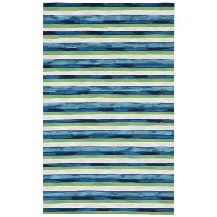 Liora Manne Visions II Painted Stripes Indoor Outdoor Area Rug Cool Image 5