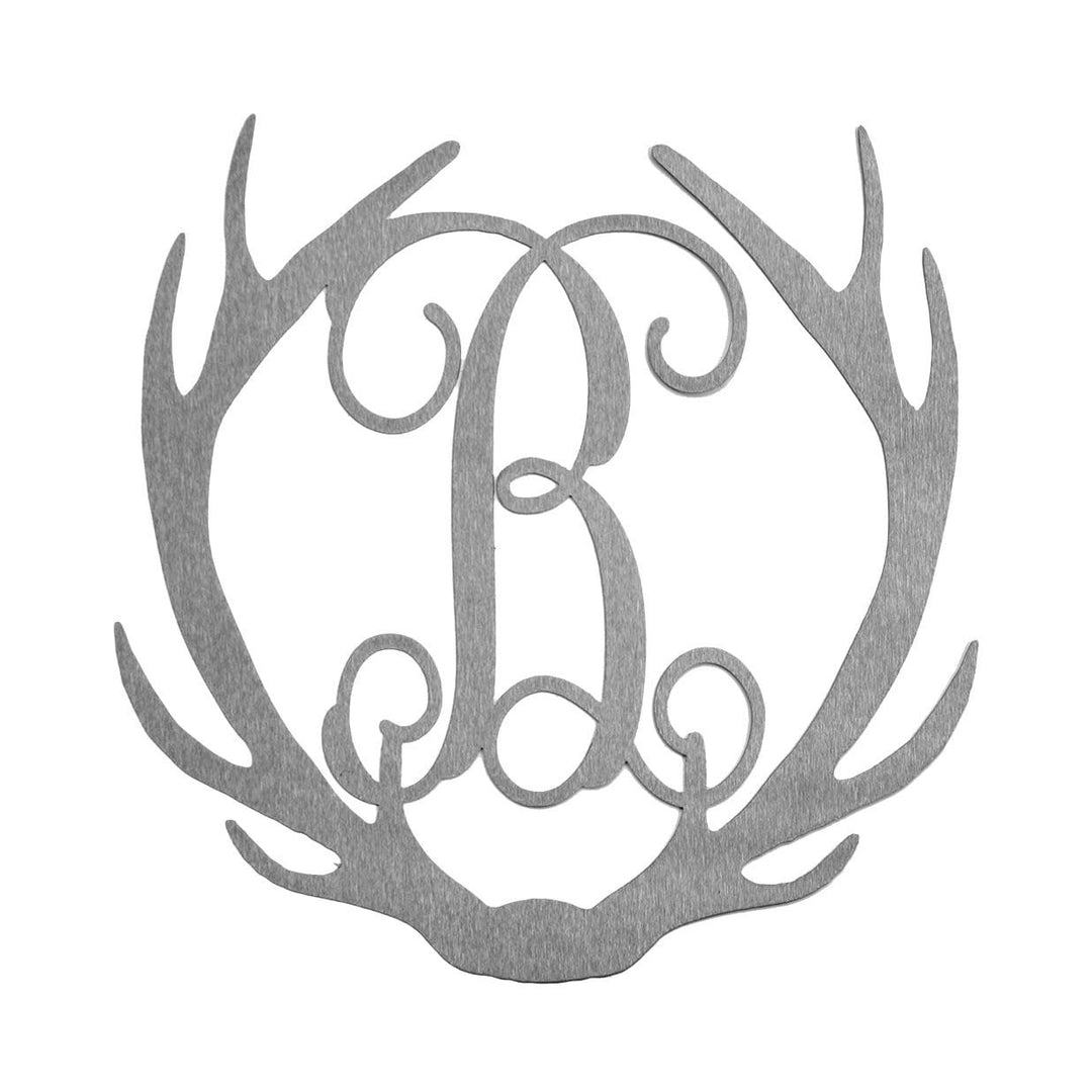 Antler Single Letter Monogram - Personalized Deer Antler Image 9