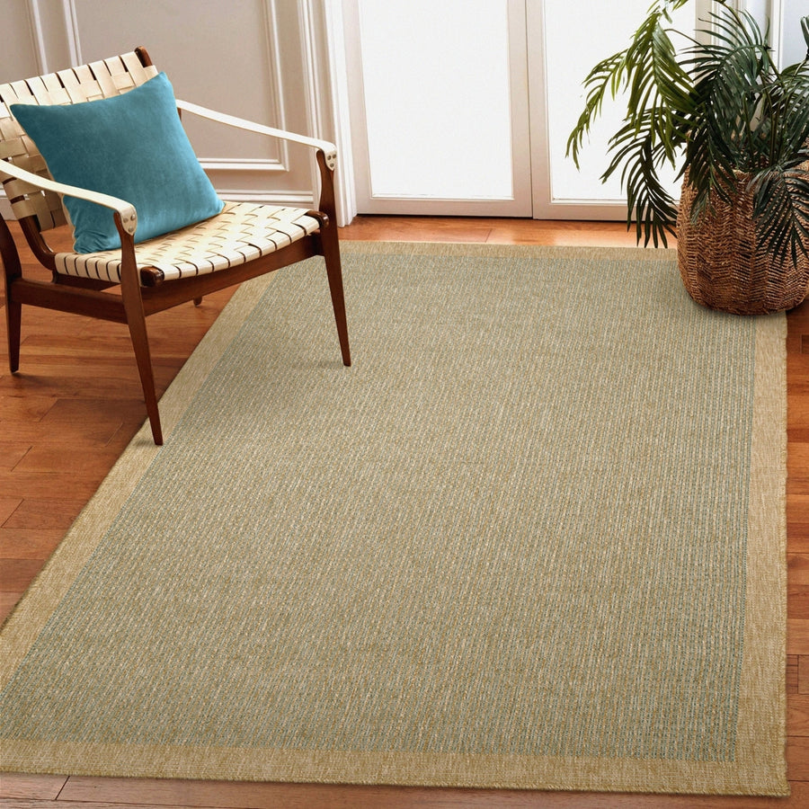 Liora Manne Sahara Area Rug Indoor Outdoor Aqua 100% Polypropylene Durable 5x8 Image 1