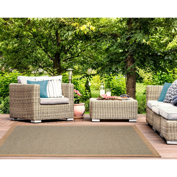 Liora Manne Sahara Area Rug Indoor Outdoor Aqua 100% Polypropylene Durable 5x8 Image 3