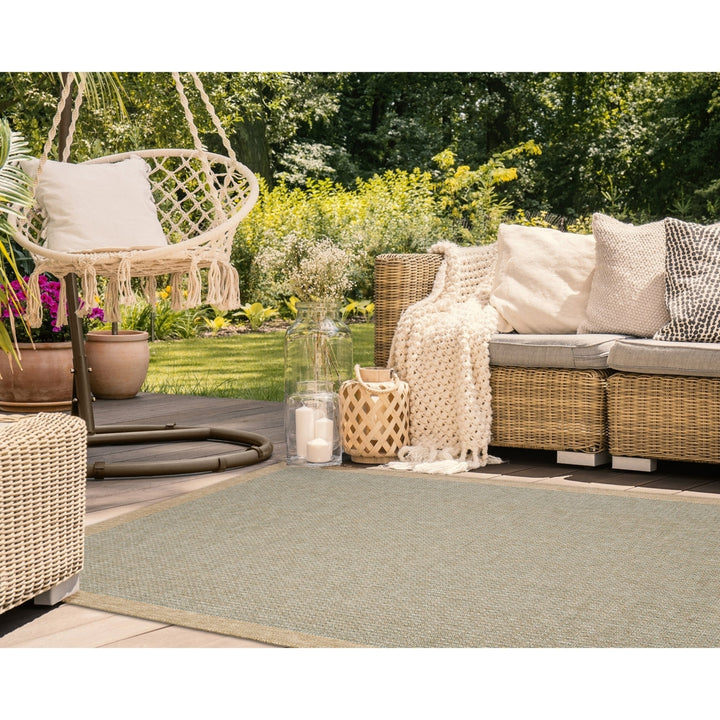 Liora Manne Sahara Area Rug Indoor Outdoor Aqua 100% Polypropylene Durable 5x8 Image 4