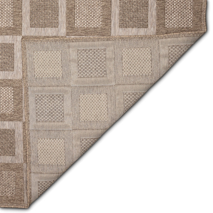 Liora Manne Orly Squares Indoor Outdoor Area Rug Natural Image 7