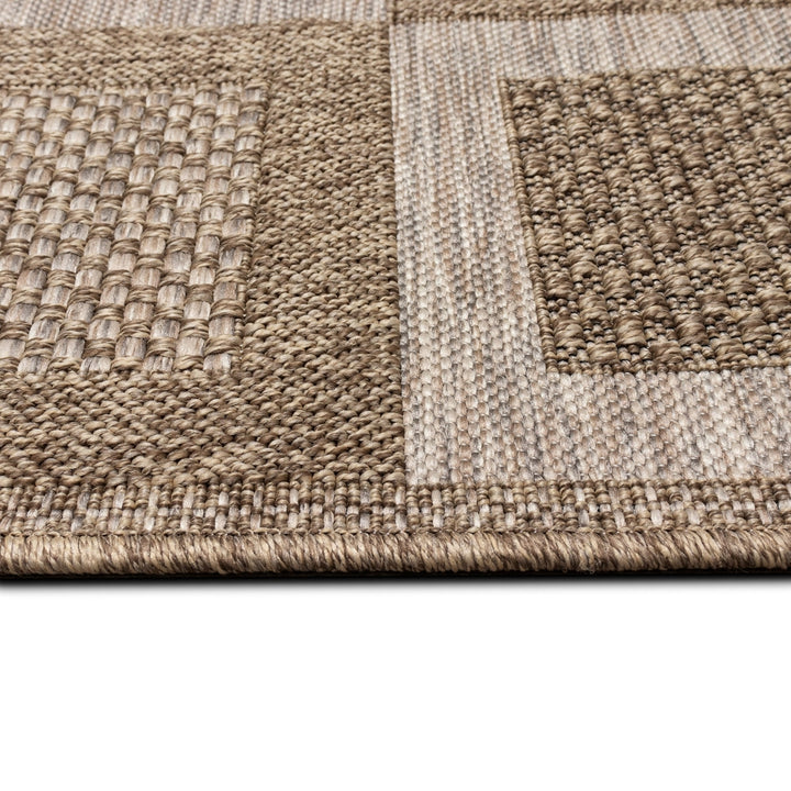 Liora Manne Orly Squares Indoor Outdoor Area Rug Natural Image 9