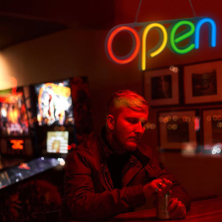 Neon Open Sign Light 15.75x6in Business Store Caf Restaurant Bar Salon Commercial Lighting Image 5