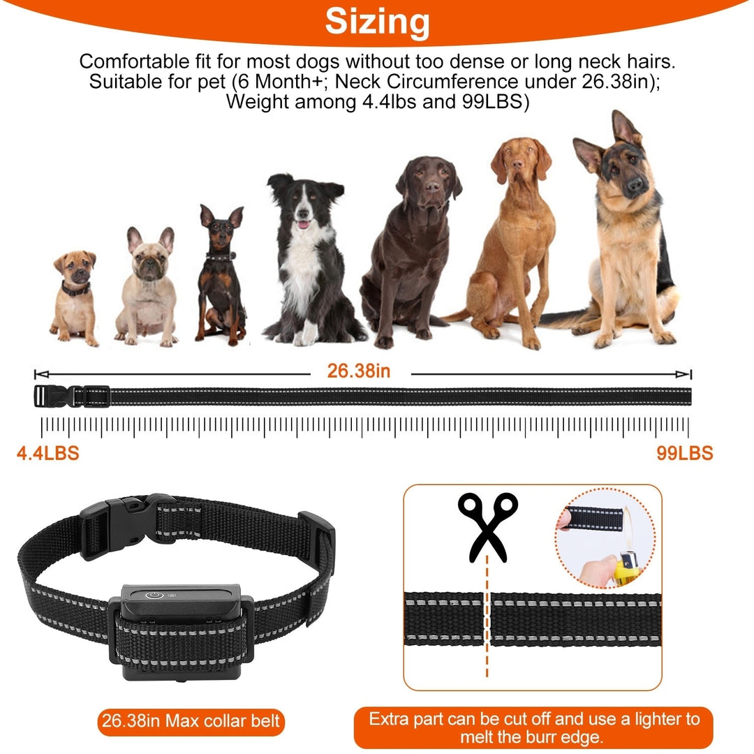 GPCT3617 Dog Training Collar 3280FT Waterproof Electric Shock Vibration Beep Image 4