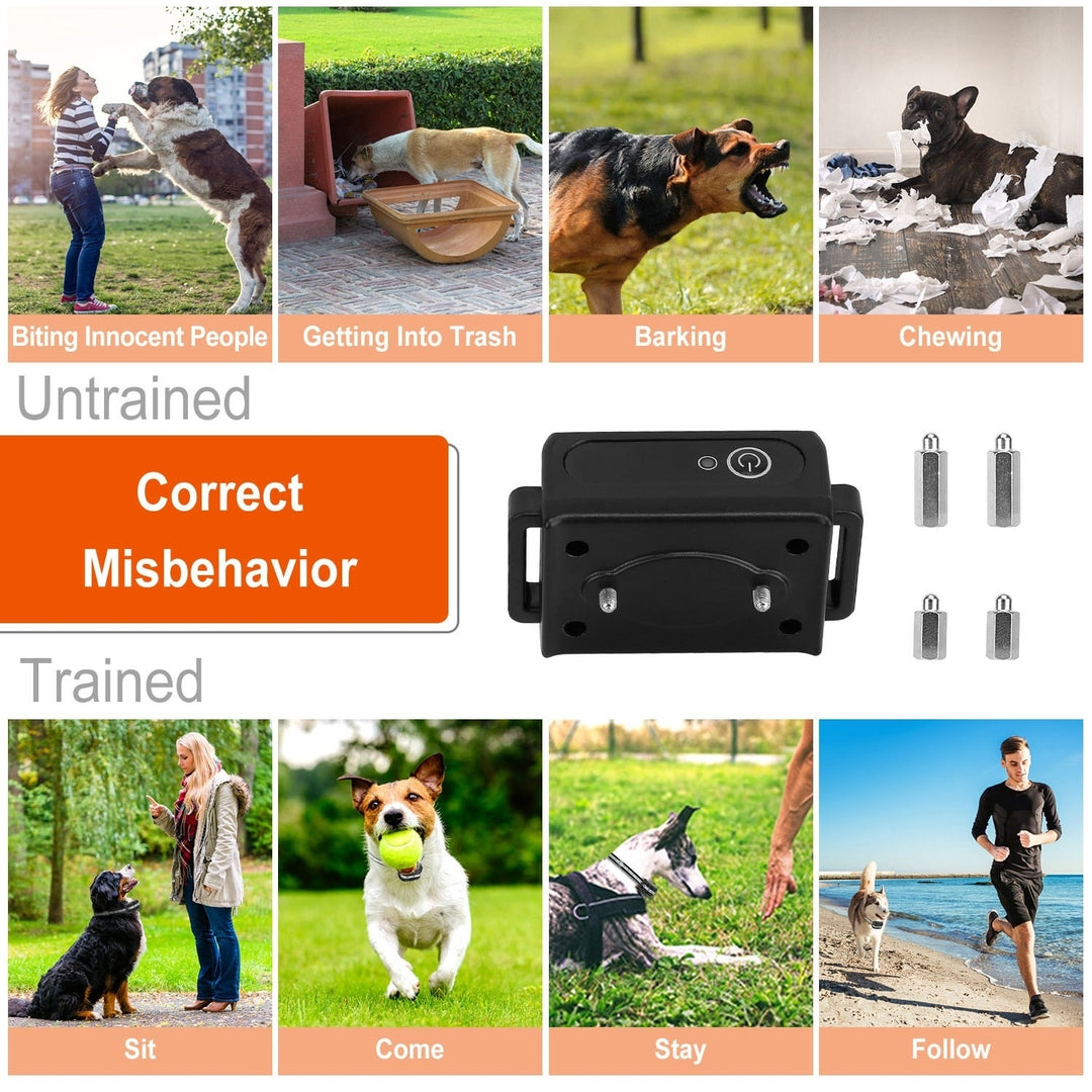 GPCT3617 Dog Training Collar 3280FT Waterproof Electric Shock Vibration Beep Image 8