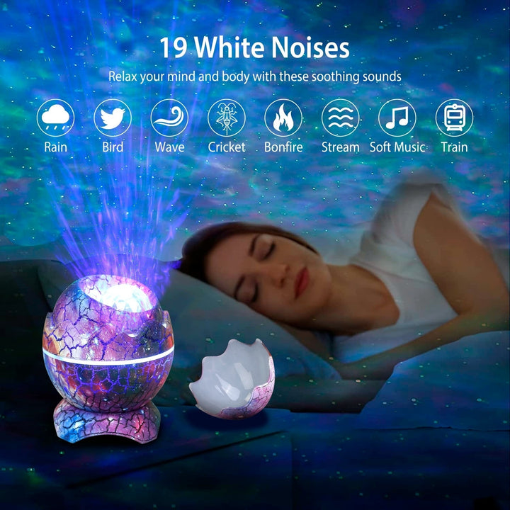 Star Projector Lamp Nebula Light Wireless Speaker White Noise Remote Control Image 4