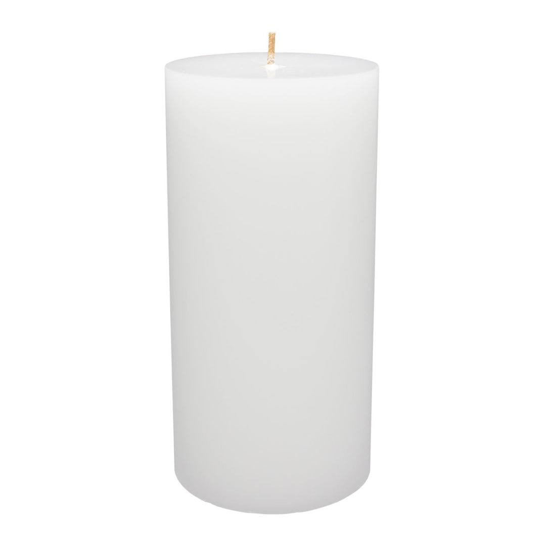 Candle-Lite Unscented White Pillar Candle 2.8x4 Cotton Wick Essential Oils Image 2