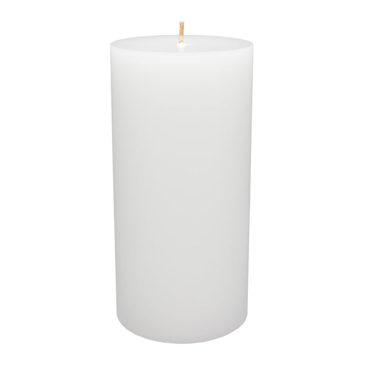 Candle-Lite Unscented White Pillar Candle 2.8x4 Cotton Wick Essential Oils Image 2