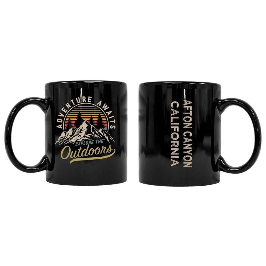 Afton Canyon California Souvenir Adventure Awaits 8 oz Coffee Mug 2-Pack Image 1