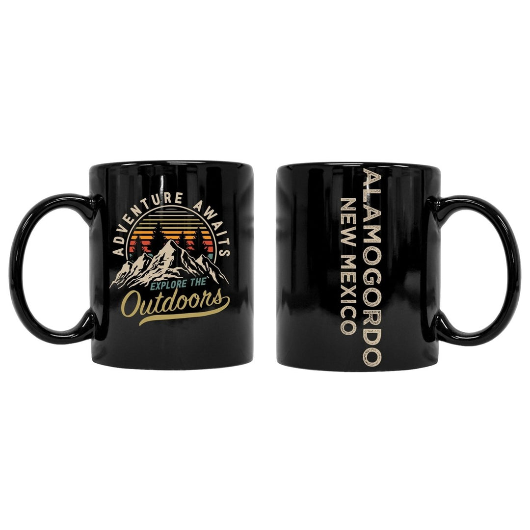 Alamogordo Mexico Souvenir Adventure Awaits 8 oz Coffee Mug 2-Pack Image 1