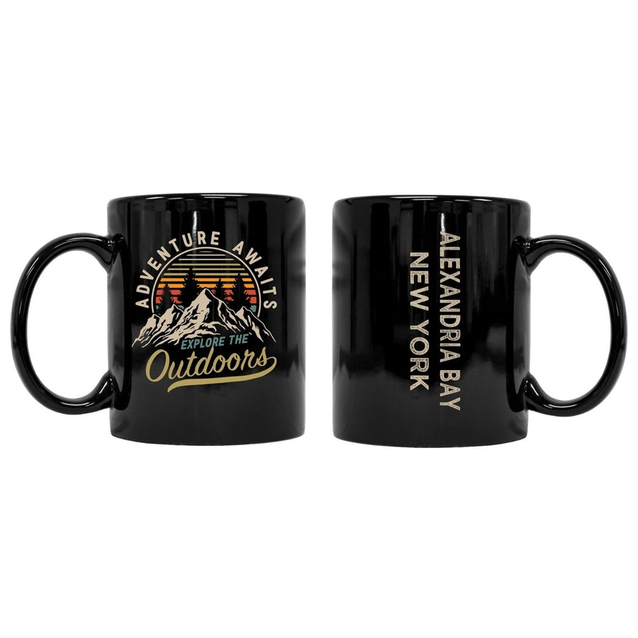 Alexandria Bay York Souvenir Adventure Awaits 8 oz Coffee Mug 2-Pack Image 1