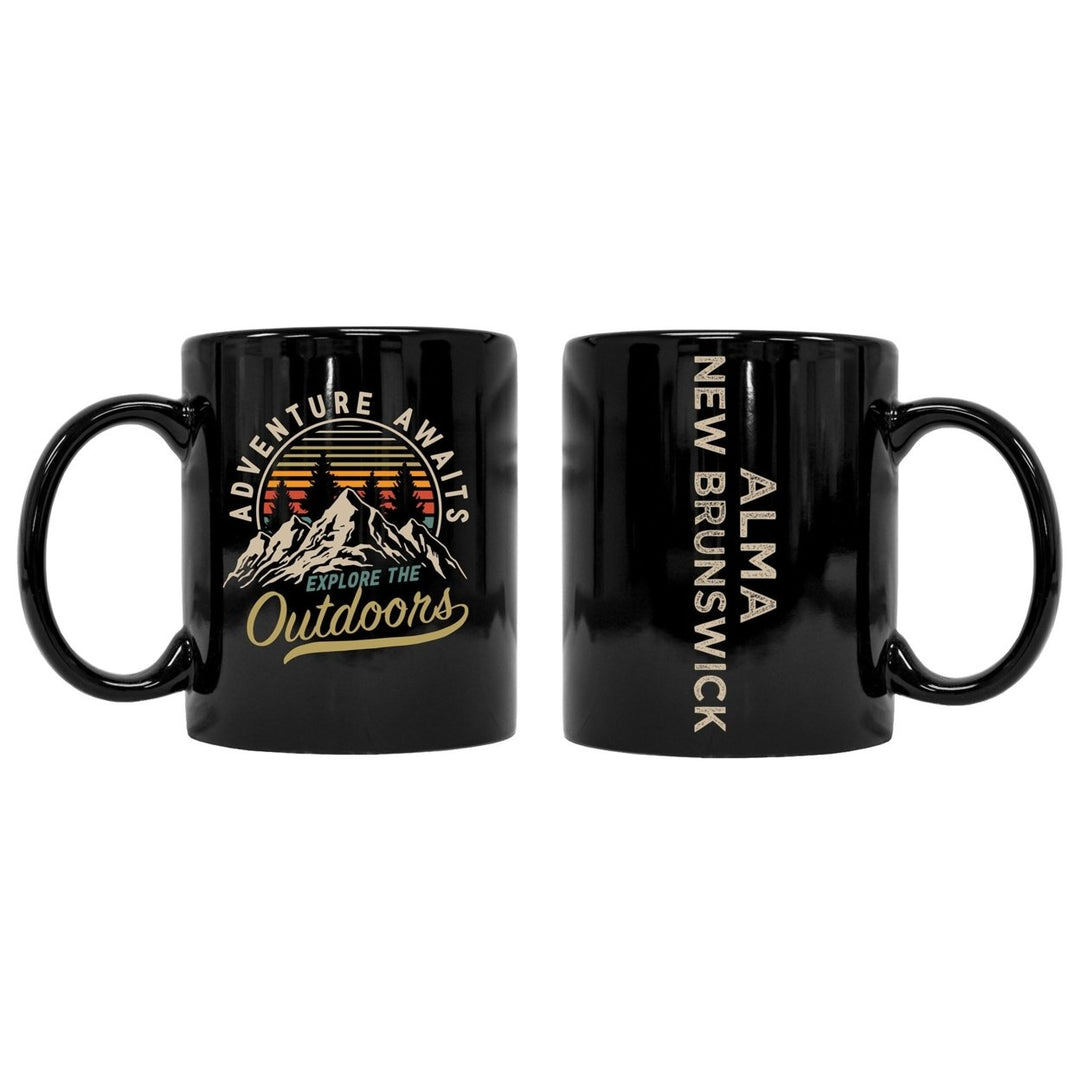 Alma Brunswick Souvenir Adventure Awaits 8 oz Coffee Mug 2-Pack Image 1