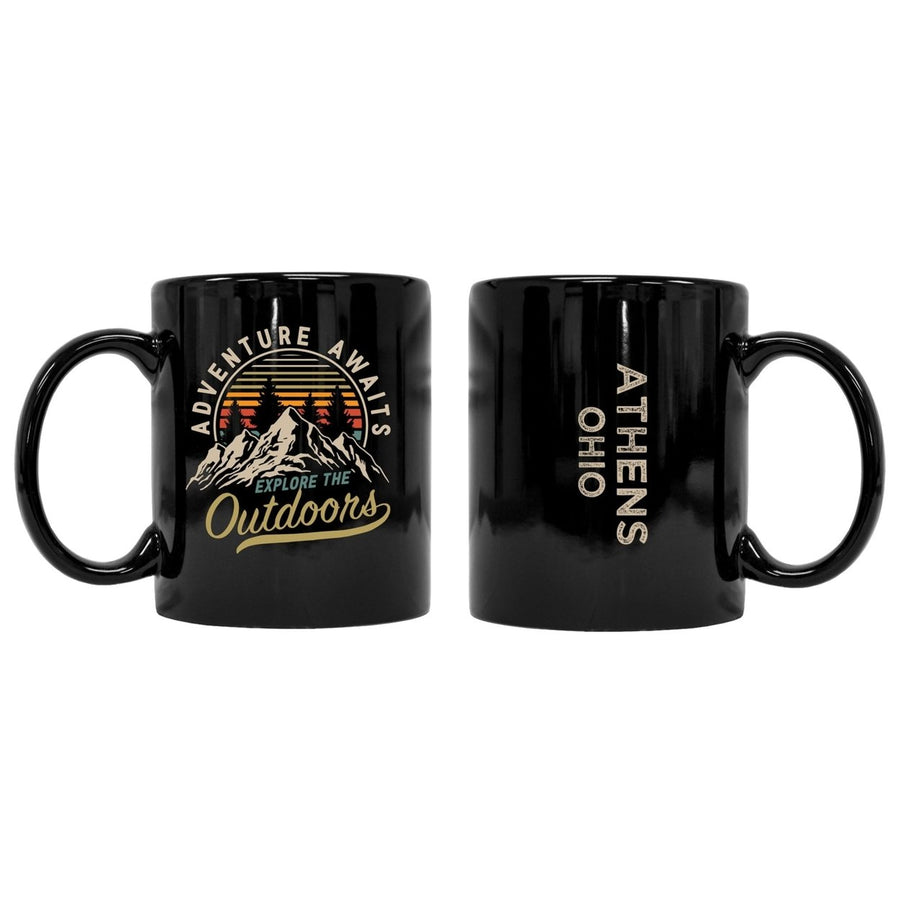 Athens Ohio Souvenir Adventure Awaits 8 oz Coffee Mug 2-Pack Image 1