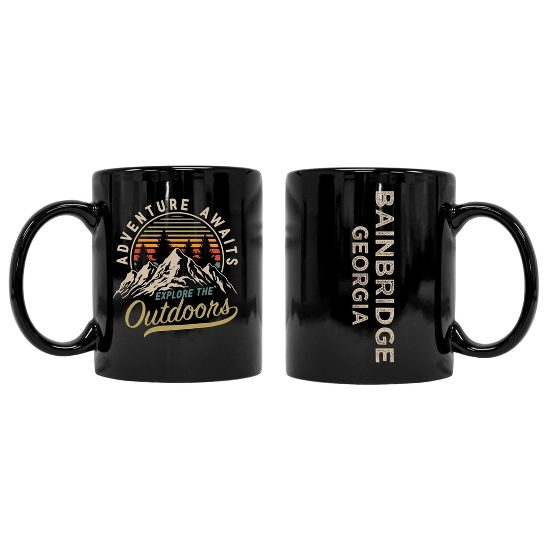 Bainbridge Georgia Souvenir Adventure Awaits 8 oz Coffee Mug 2-Pack Image 1