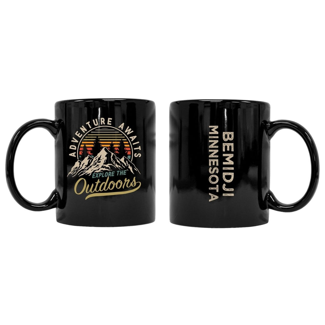 Bemidji Minnesota Souvenir Adventure Awaits 8 oz Coffee Mug 2-Pack Image 1