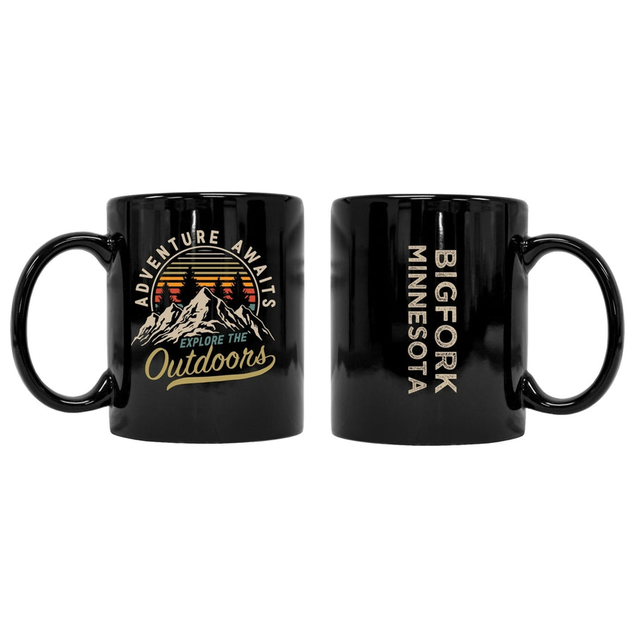 Bigfork Minnesota Souvenir Adventure Awaits 8 oz Coffee Mug 2-Pack Image 1