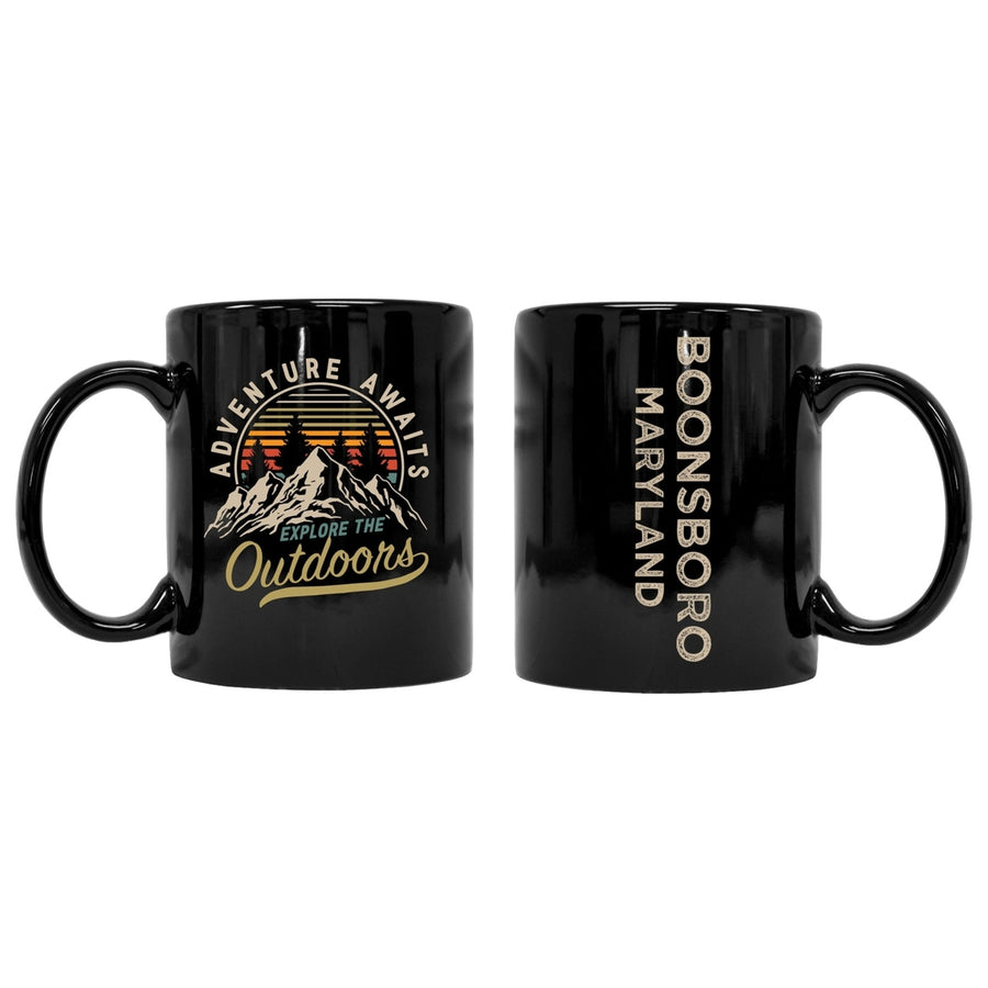 Boonsboro Maryland Souvenir Adventure Awaits 8 oz Coffee Mug 2-Pack Image 1