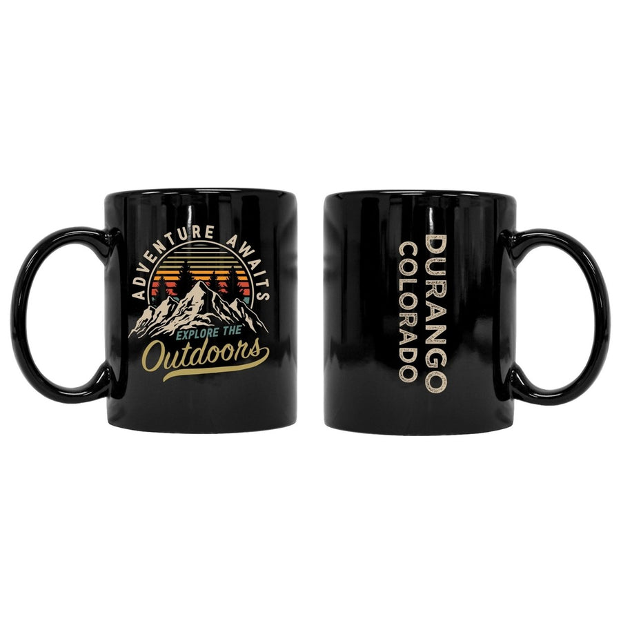 Durango Colorado Souvenir Adventure Awaits 8 oz Coffee Mug 2-Pack Image 1