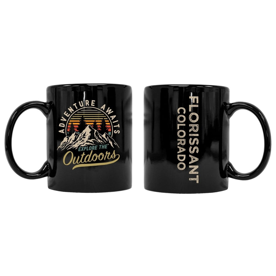 Florissant Colorado Souvenir Adventure Awaits 8 oz Coffee Mug 2-Pack Image 1