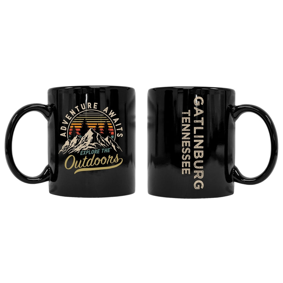 Gatlinburg Tennessee Souvenir Adventure Awaits 8 oz Coffee Mug 2-Pack Image 1