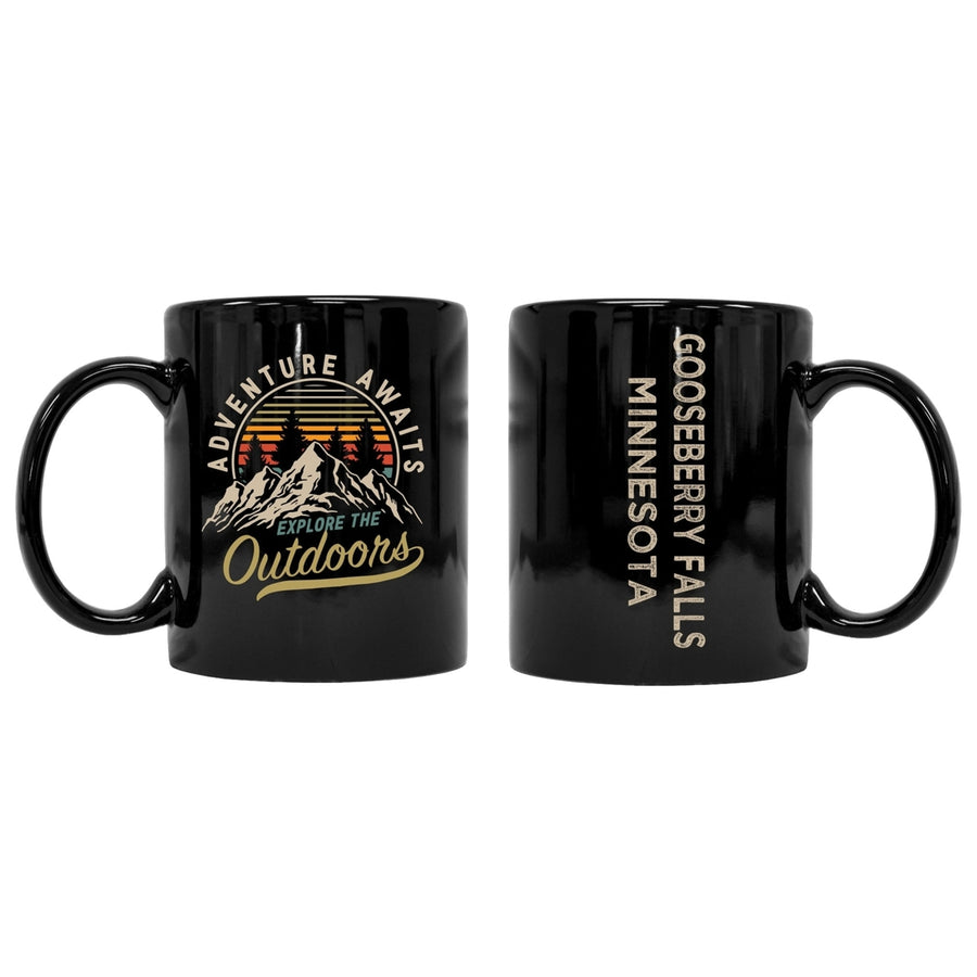 Gooseberry Falls Minnesota Souvenir Adventure Awaits 8 oz Coffee Mug 2-Pack Image 1