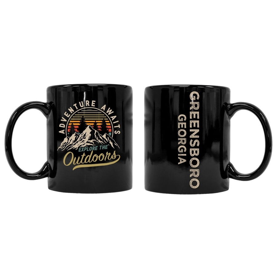 Greensboro Georgia Souvenir Adventure Awaits 8 oz Coffee Mug 2-Pack Image 1