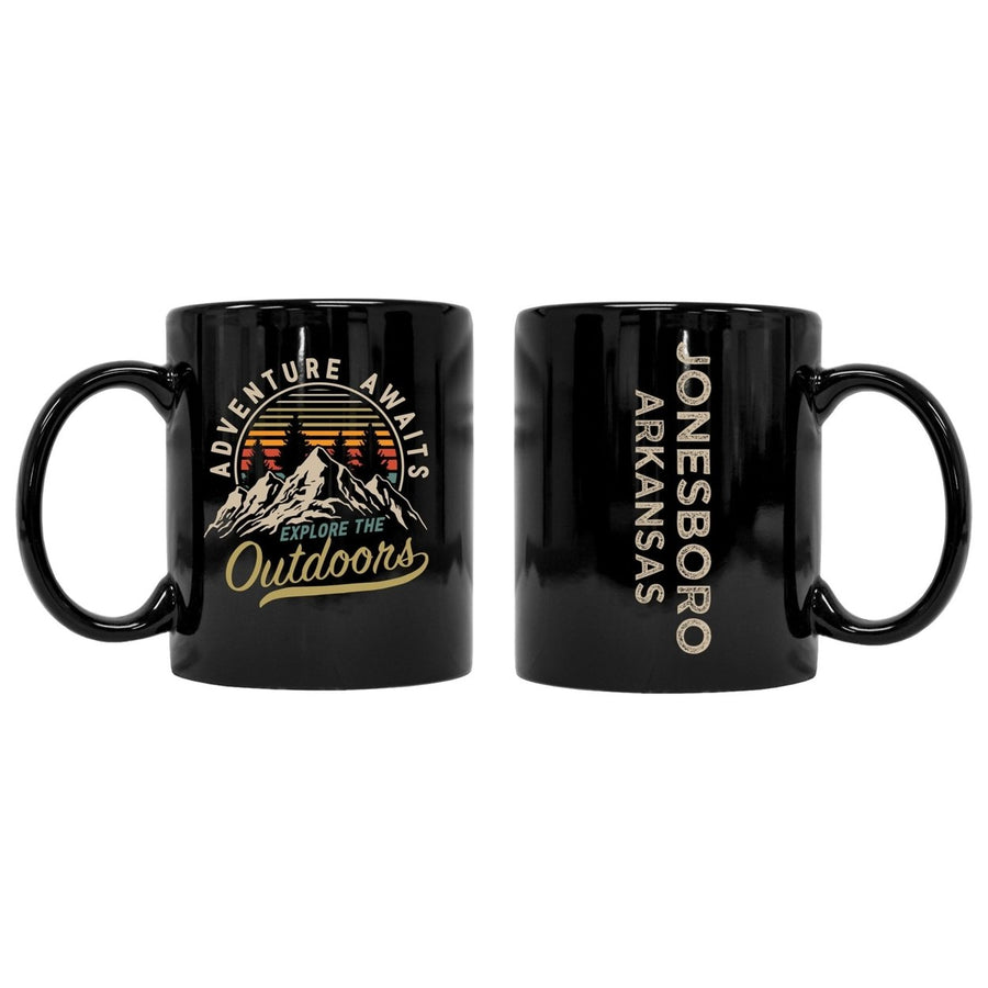 Jonesboro Arkansas Souvenir Adventure Awaits 8 oz Coffee Mug 2-Pack Image 1