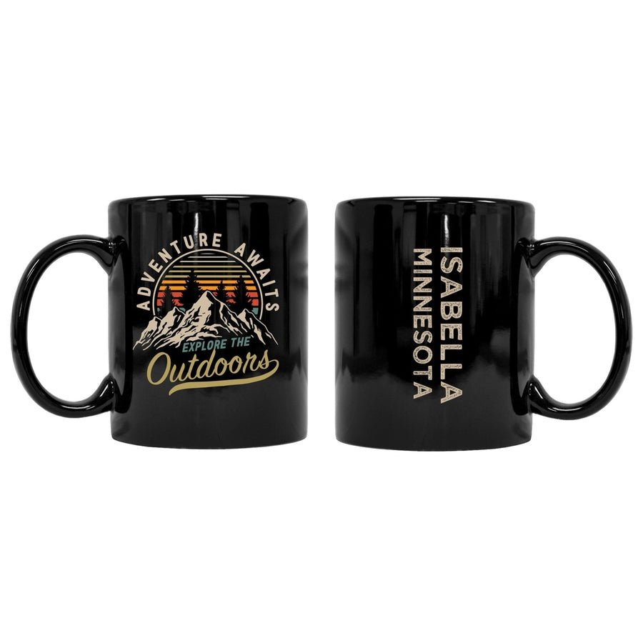 Isabella Minnesota Souvenir Adventure Awaits 8 oz Coffee Mug 2-Pack Image 1