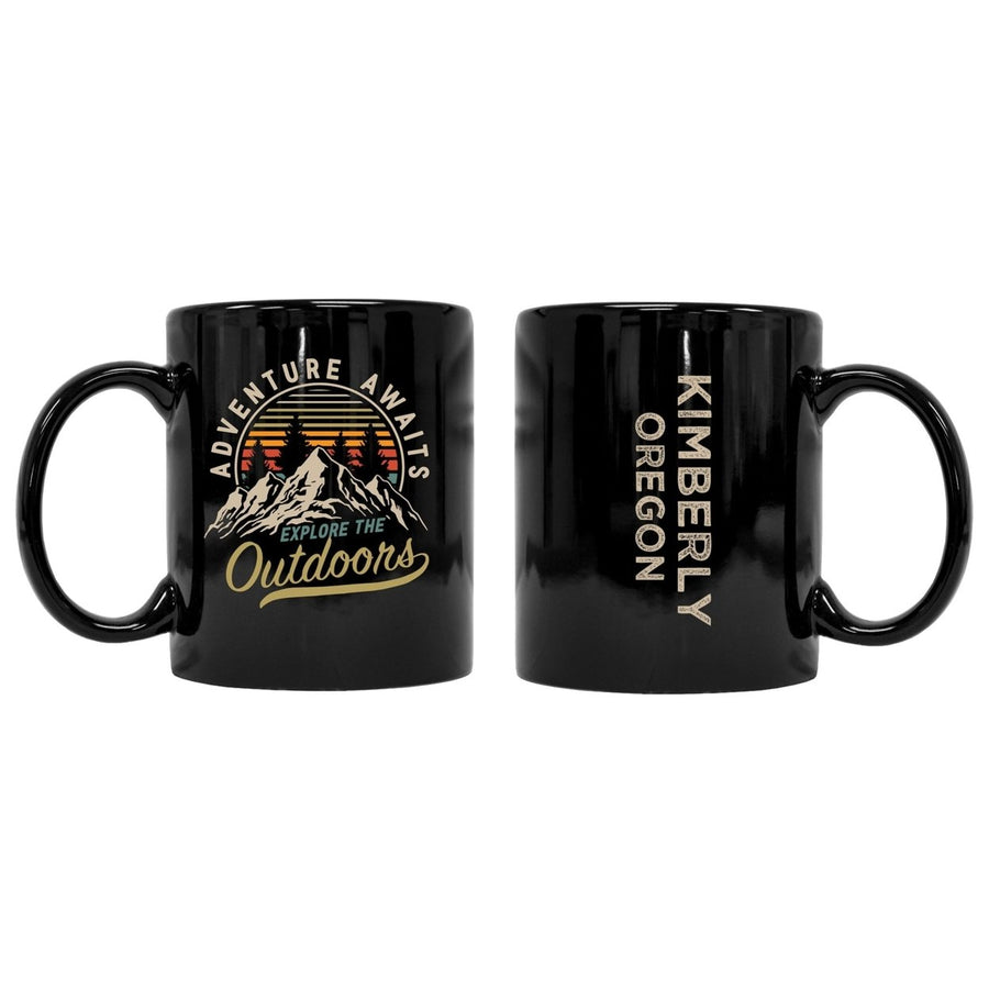 Kimberly Oregon Souvenir Adventure Awaits 8 oz Coffee Mug 2-Pack Image 1