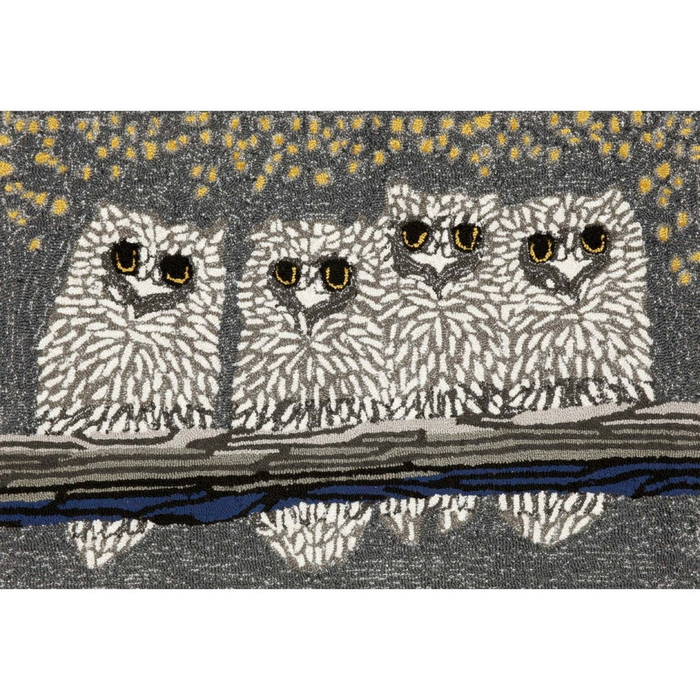 Liora Manne Area Rug Owls Indoor Outdoor 80% Polyester Weather Resistant 5x8 Image 2