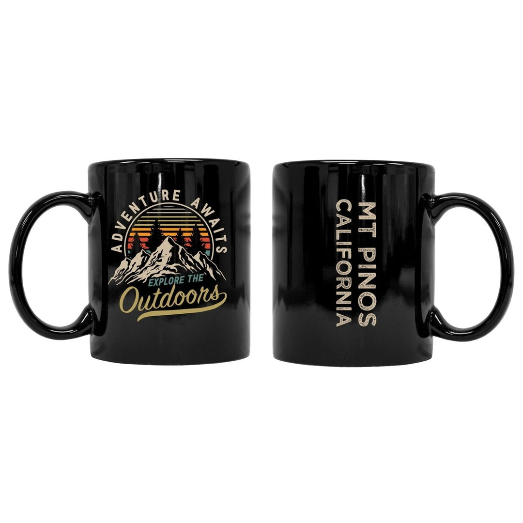 Mt Pinos California Souvenir Adventure Awaits 8 oz Coffee Mug 2-Pack Image 1