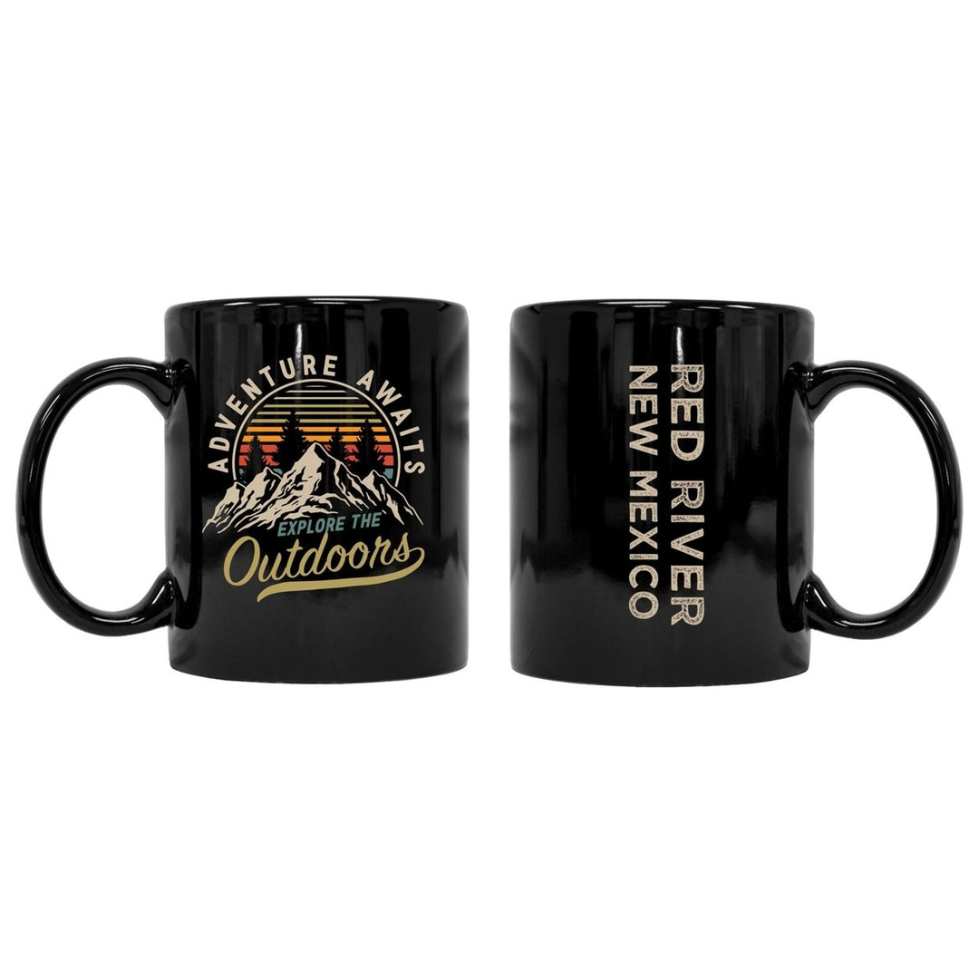 Red River Mexico Souvenir Adventure Awaits 8 oz Coffee Mug 2-Pack Image 1