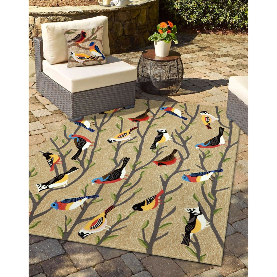 Liora Manne Frontporch Birds Indoor Outdoor Area Rug Multi Image 1