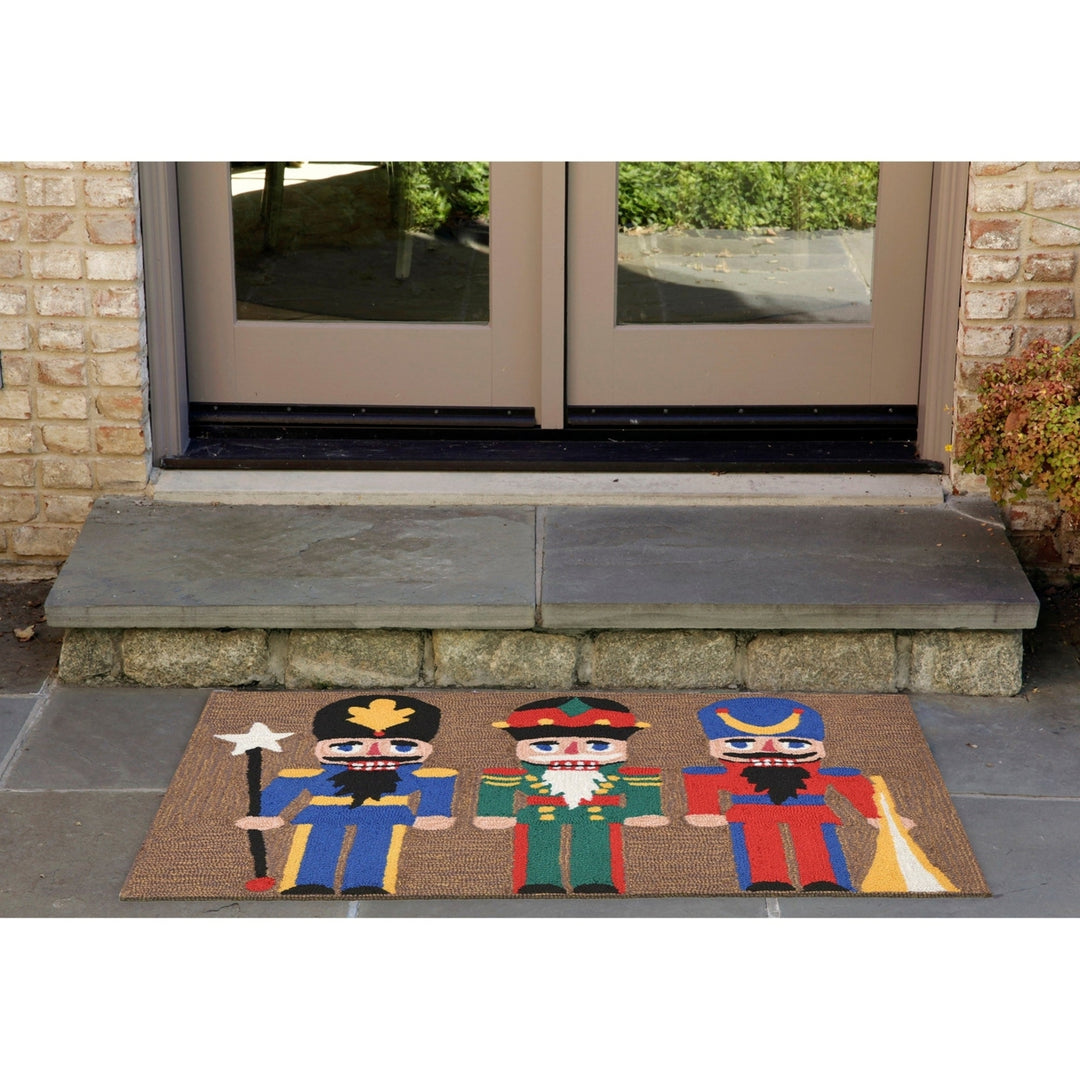 Liora Manne Frontporch Nutcracker Indoor Outdoor Area Rug Multi-Colored Image 1