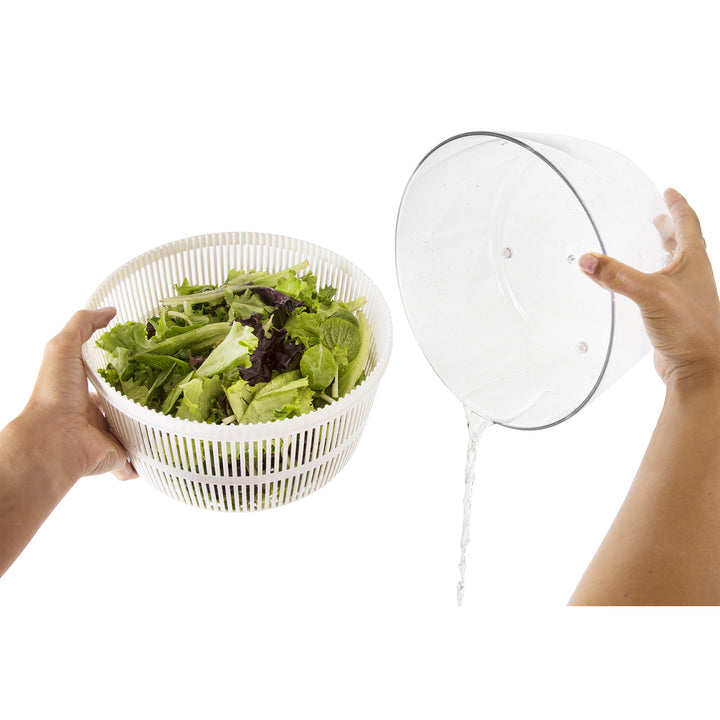 Ozeri Fresca Salad Spinner Bowl BPA-Free Italian Made Large 4.4 qt Colander Image 11