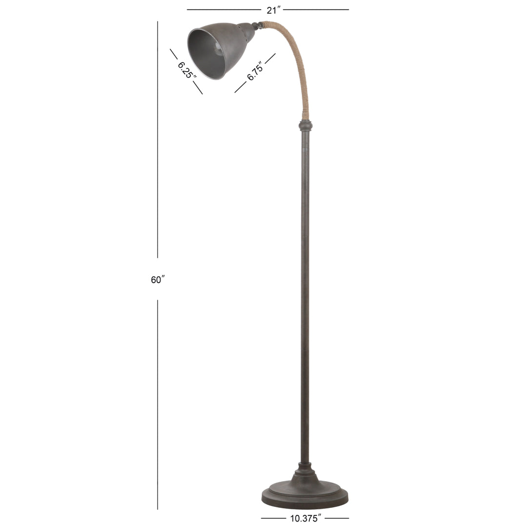 SAFAVIEH Naldo Floor Lamp  Grey Image 4