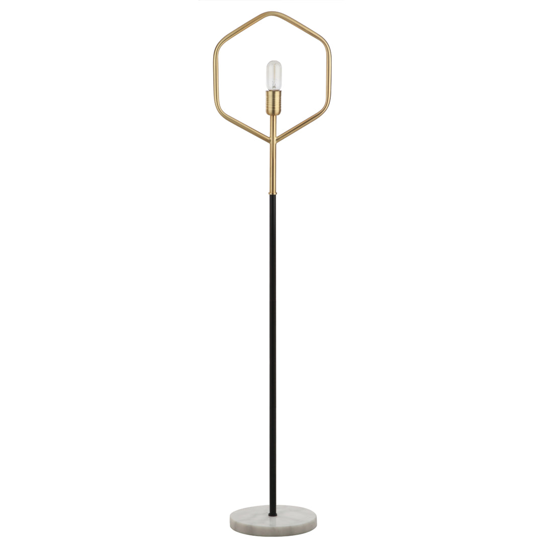 SAFAVIEH Mave Floor Lamp  Brass / Black Image 2