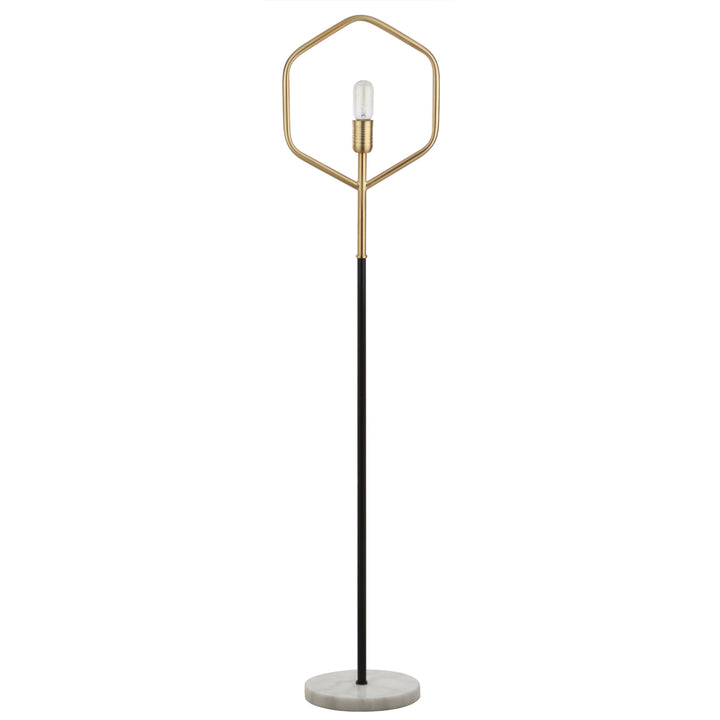 SAFAVIEH Mave Floor Lamp  Brass / Black Image 2