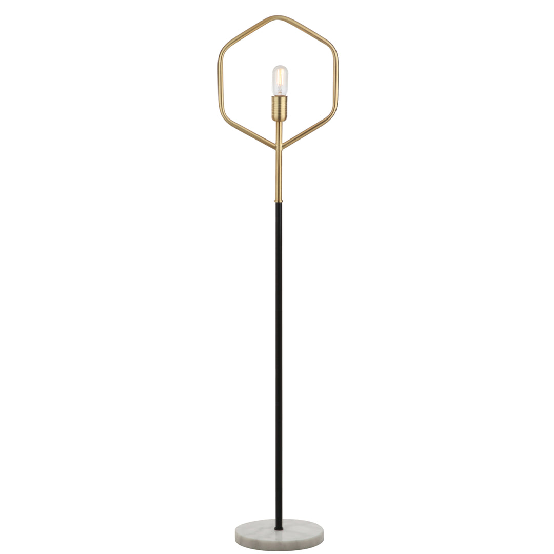 SAFAVIEH Mave Floor Lamp  Brass / Black Image 3