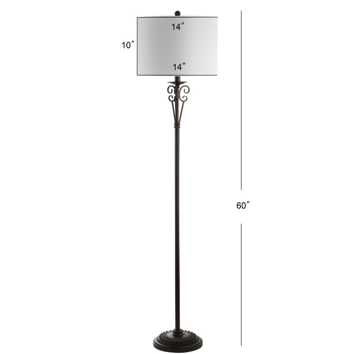 SAFAVIEH Tarri Floor Lamp  Oil Rub Bronze Image 4