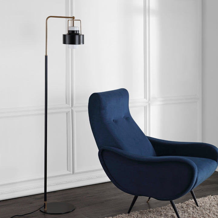 SAFAVIEH Brendon Floor Lamp  Black / Brass Image 1