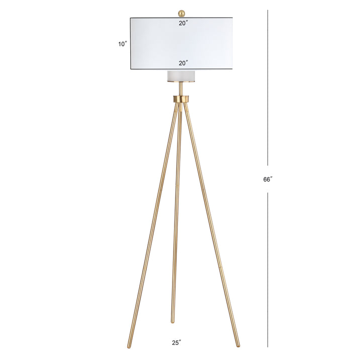 SAFAVIEH Enrica Floor Lamp  Brass Image 4