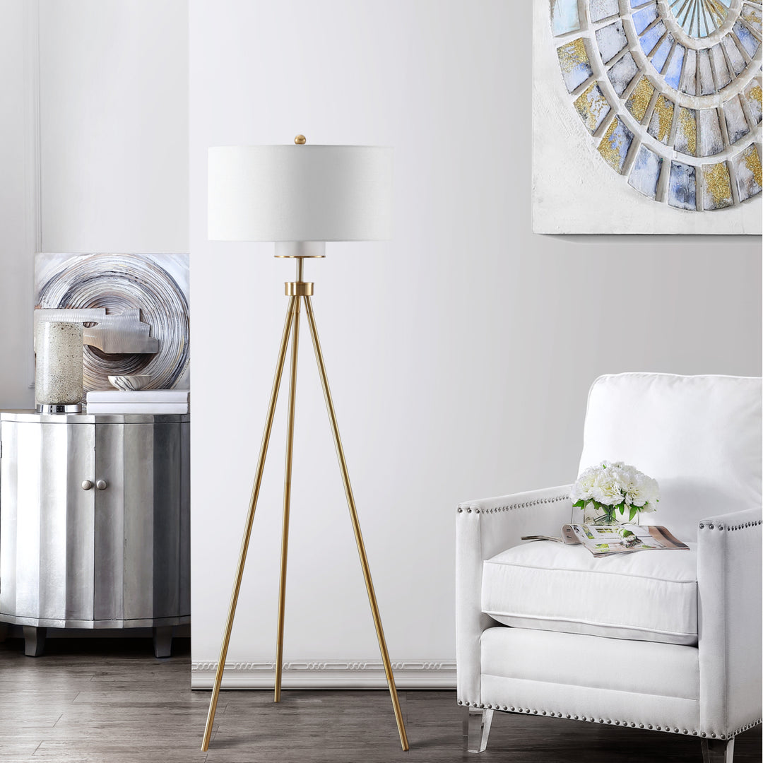 SAFAVIEH Enrica Floor Lamp  Brass Image 5